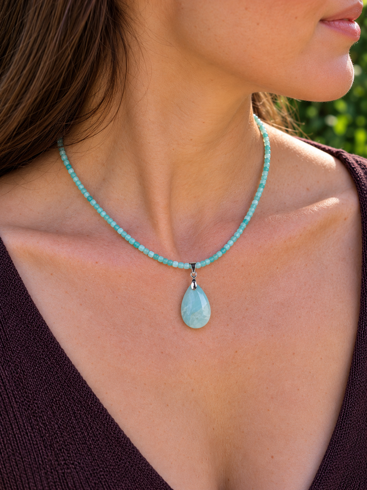 Amazonite Necklace Set — Balance and Calm