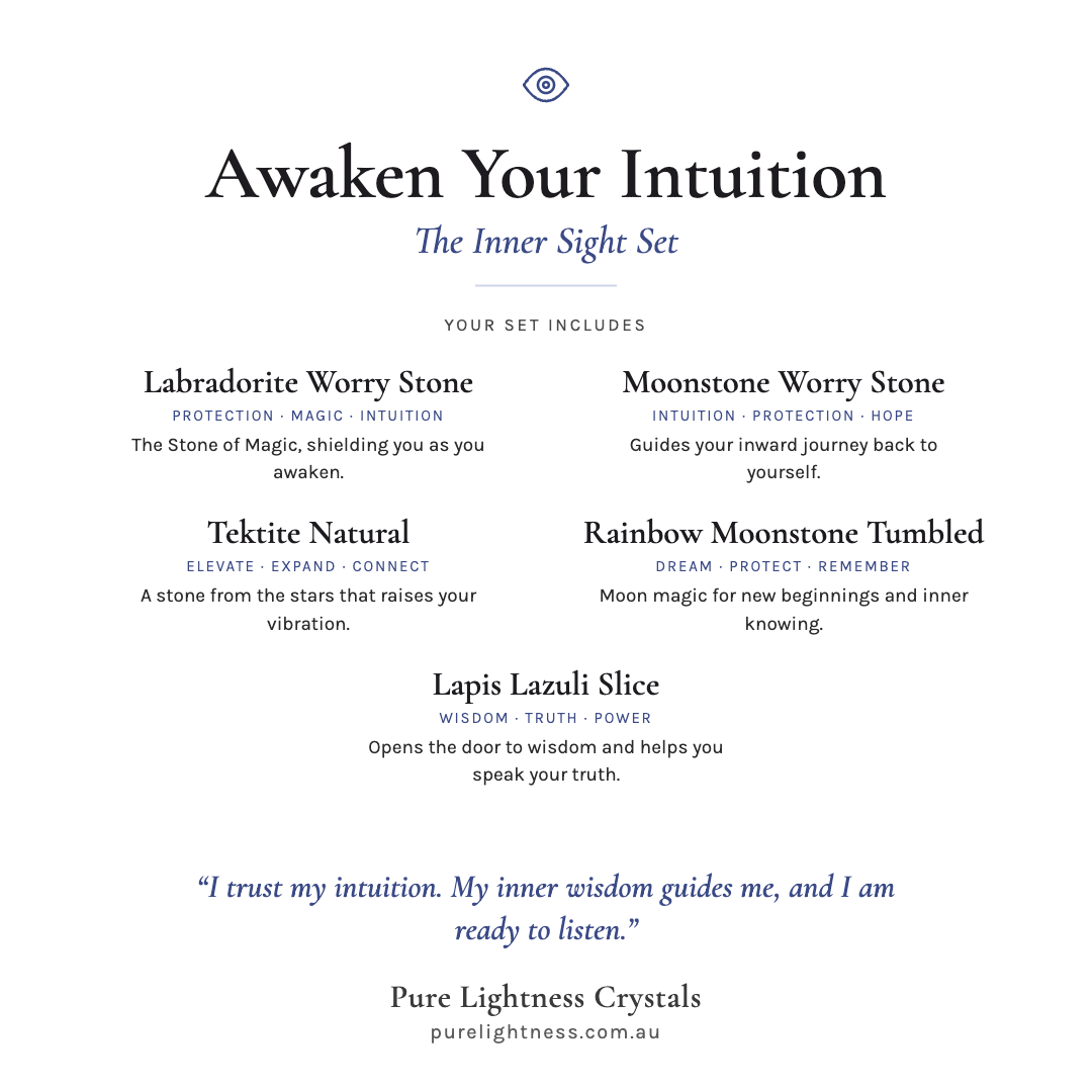 Awaken Your Intuition Tumbled Stone Ritual — The Inner Sight Set