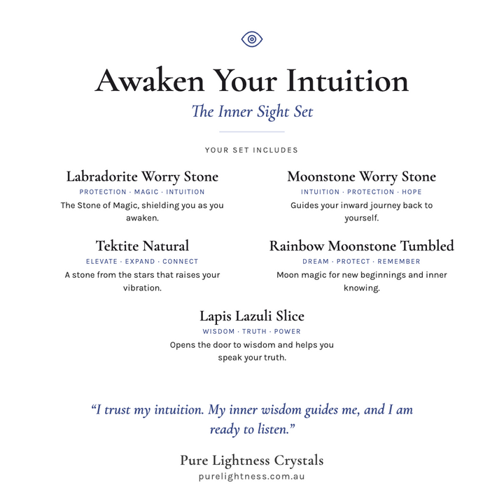 Awaken Your Intuition Tumbled Stone Ritual — The Inner Sight Set