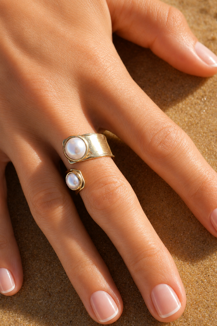 Twin Moons Ring