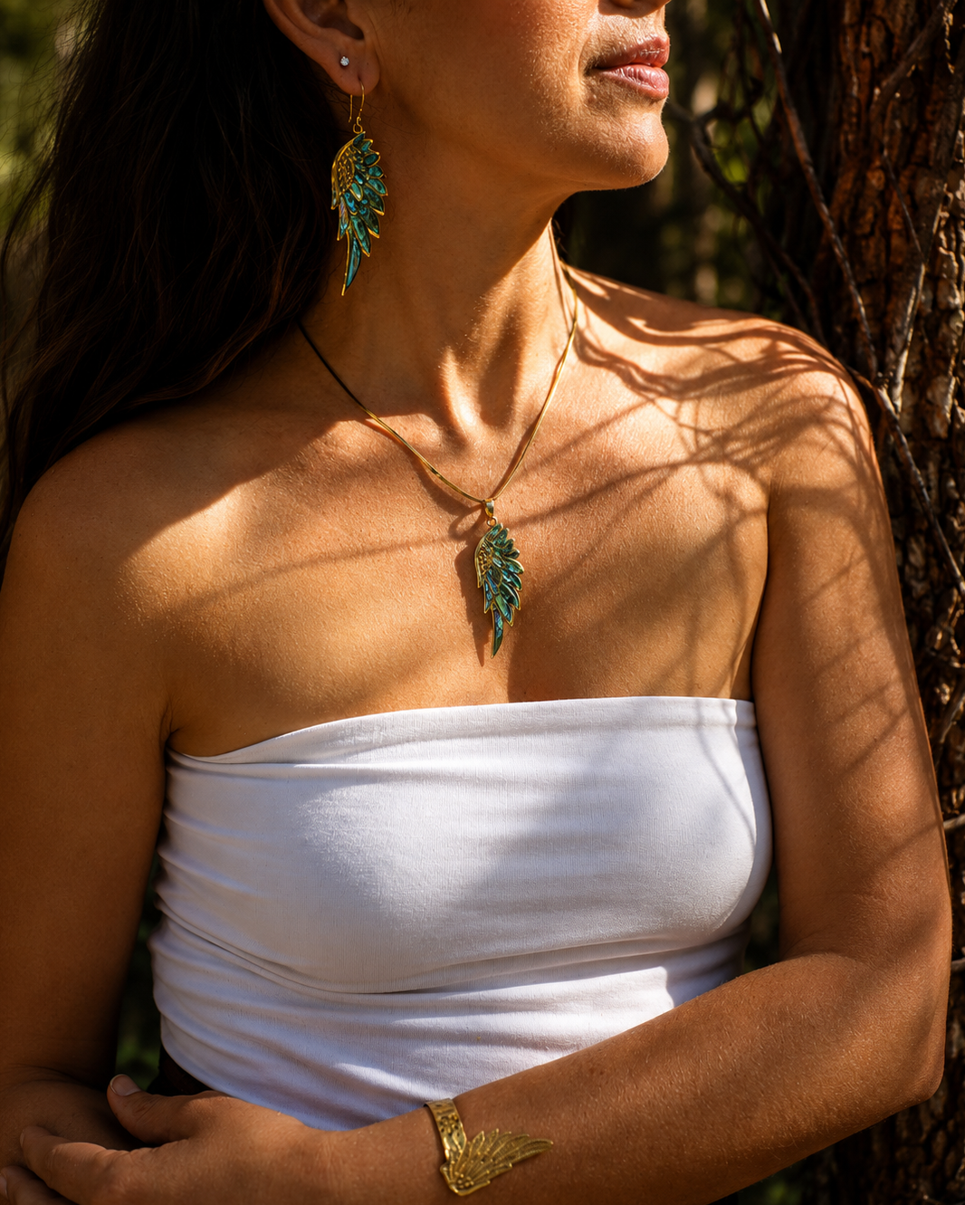The Rise Set - Anahata Spirit Wing Pendant