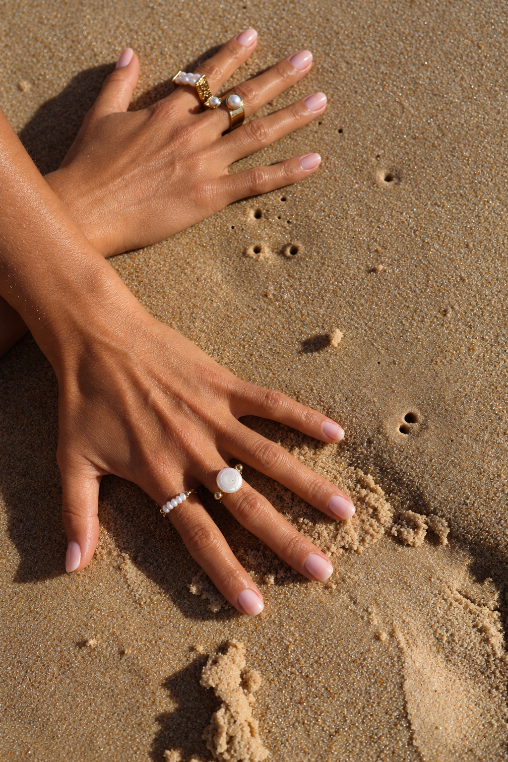 Moonlit Pearl Ring