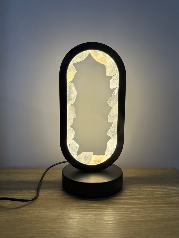 Clear Quartz Star Gate Lamp