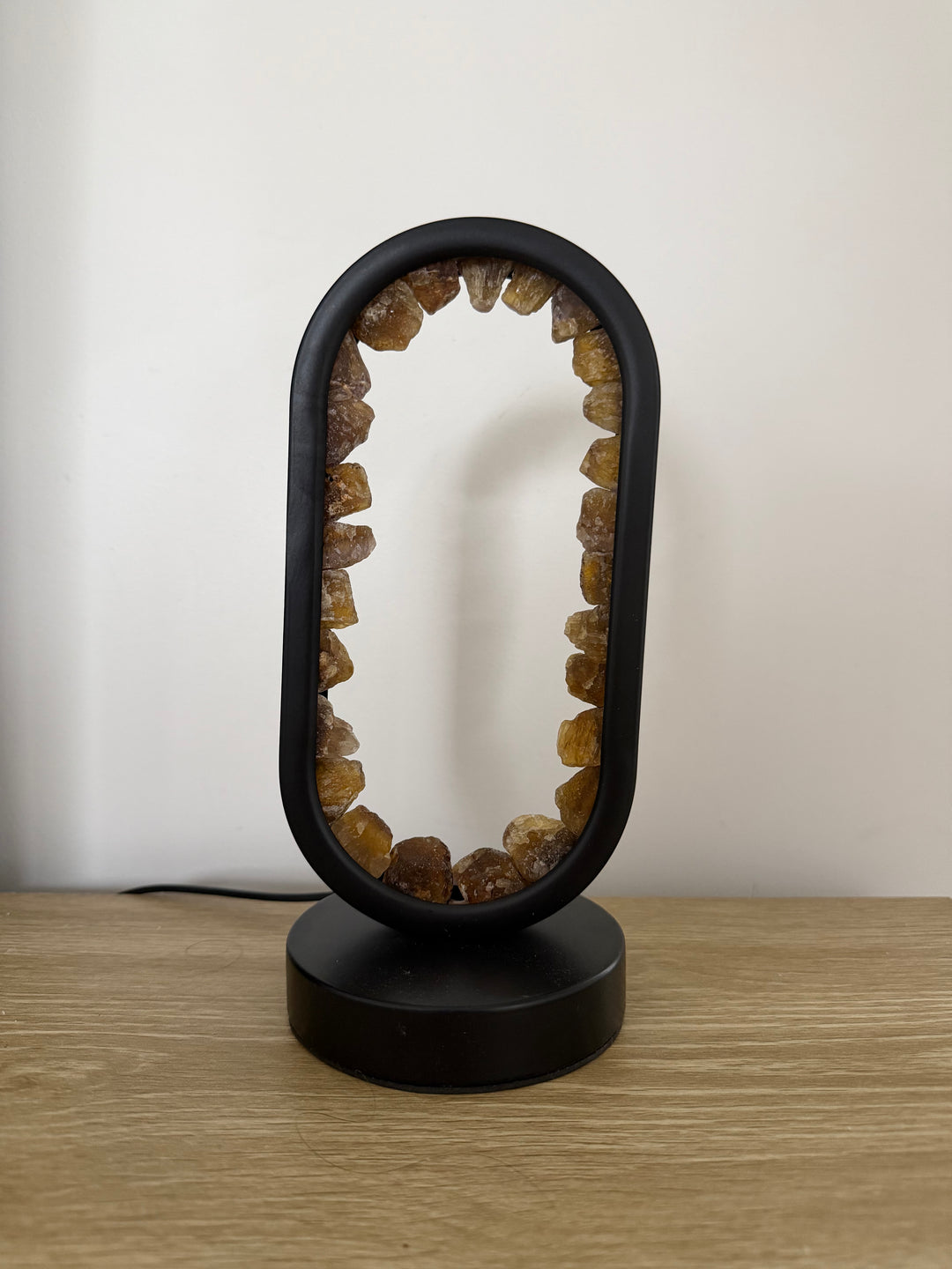 Yellow Fluorite Star Gate Lamp