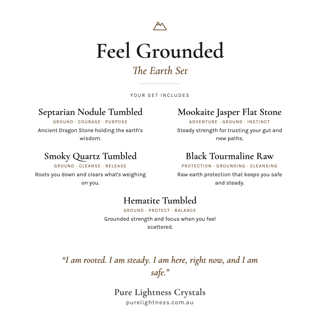 Feel Grounded Tumbled Stone Ritual — The Earth Set