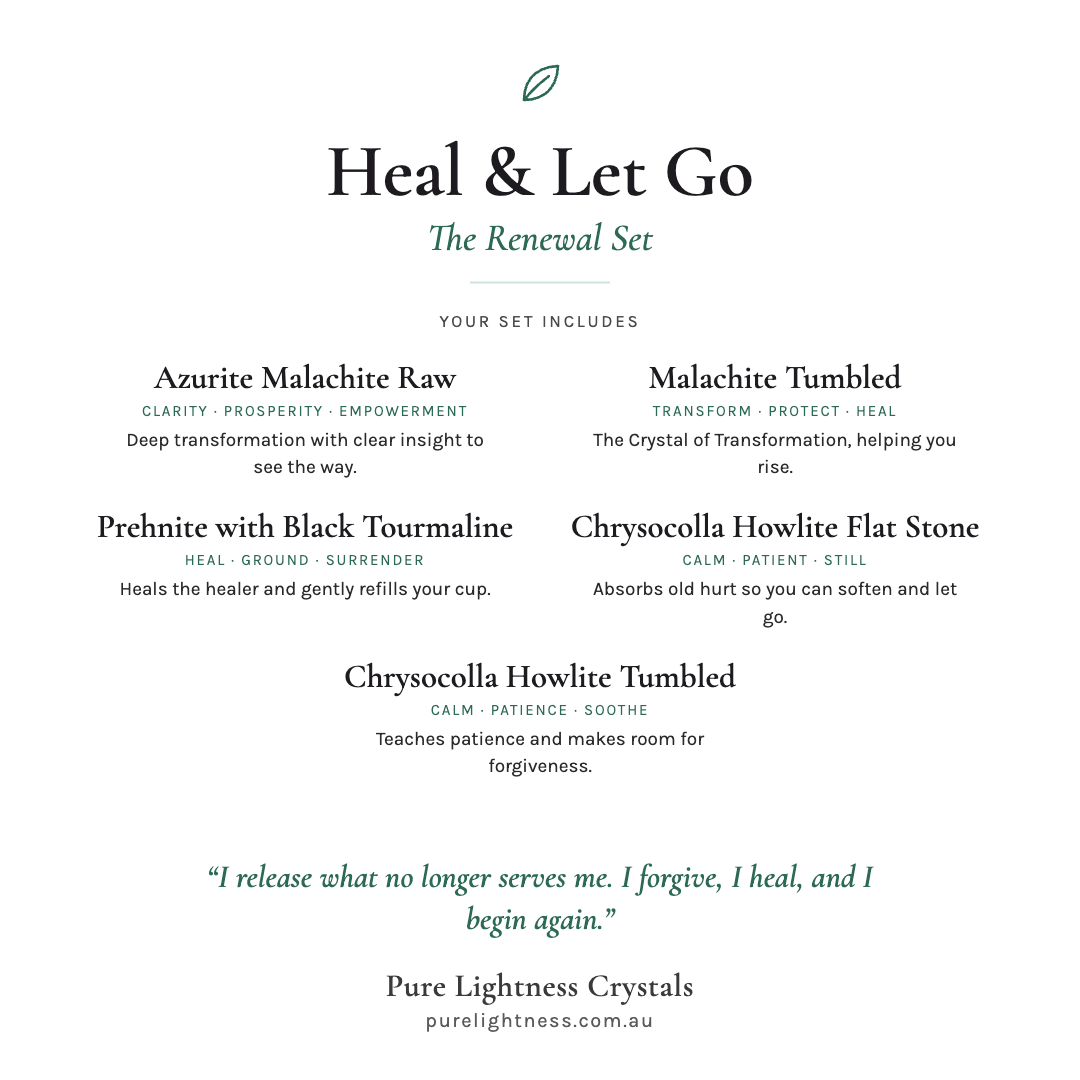 Heal & Let Go Tumbled Stone Ritual — The Renewal Set