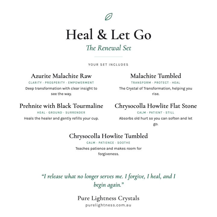 Heal & Let Go Tumbled Stone Ritual — The Renewal Set