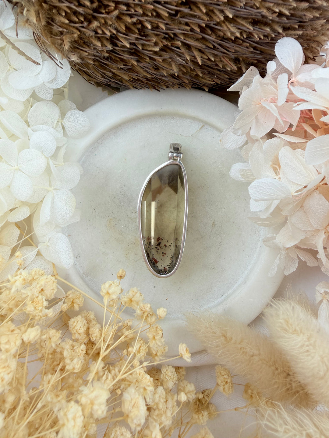 Citrine (Natural) Silver Pendant