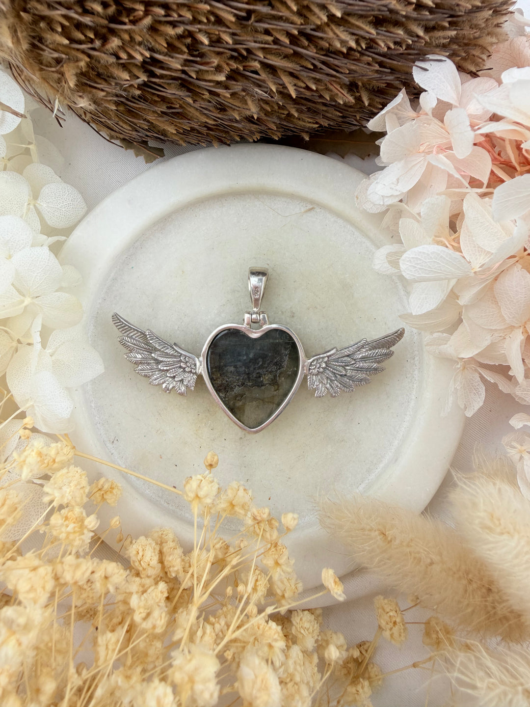 Labradorite Heart Anahata Pendant