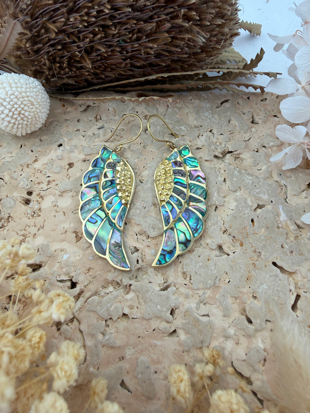 Anahata Ocean Wing Earrings