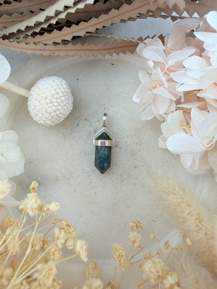 Shattuckite Silver Pendant