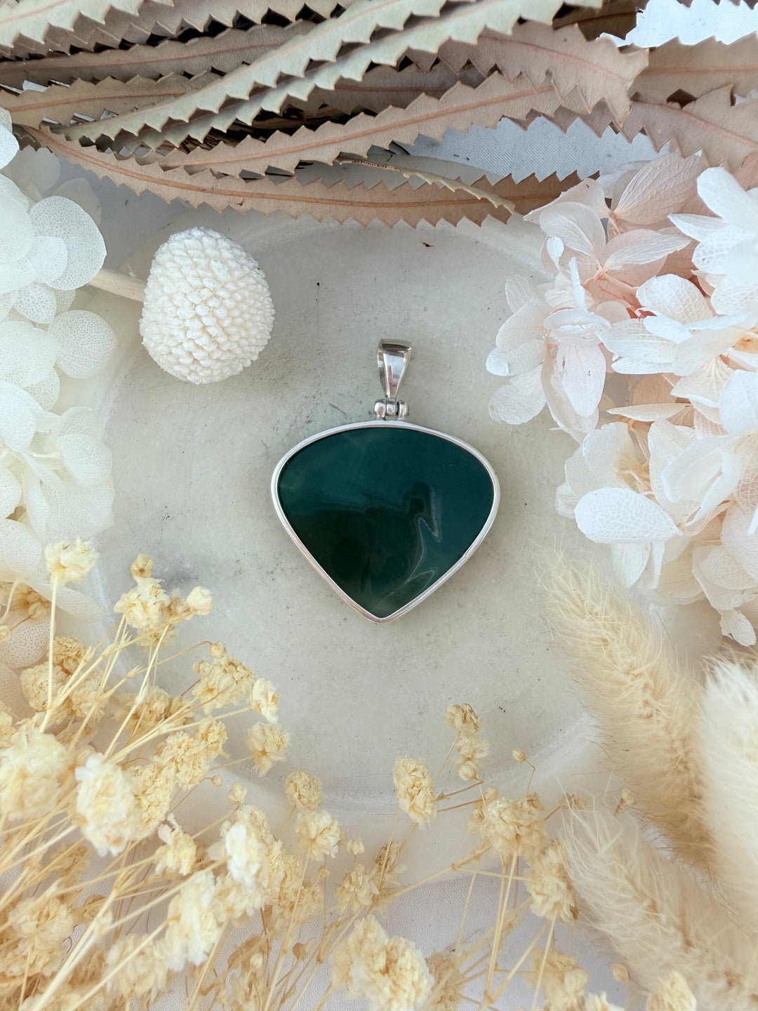 Jade Silver Pendant