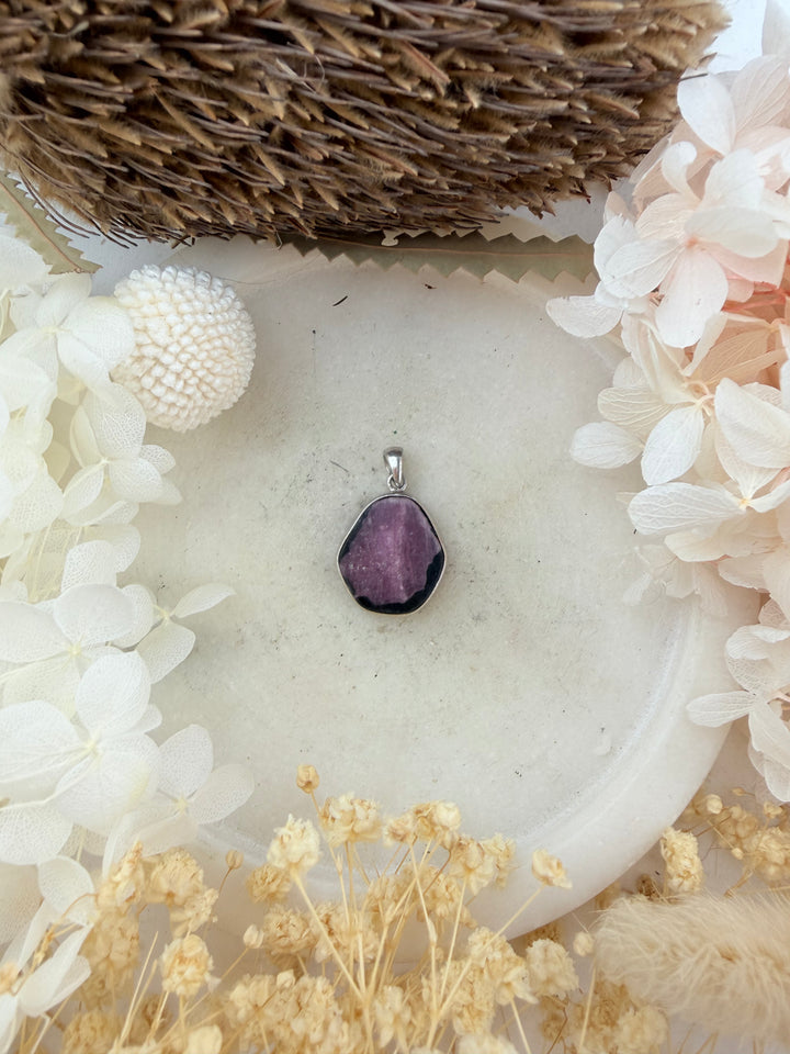 Ruby Silver Pendant