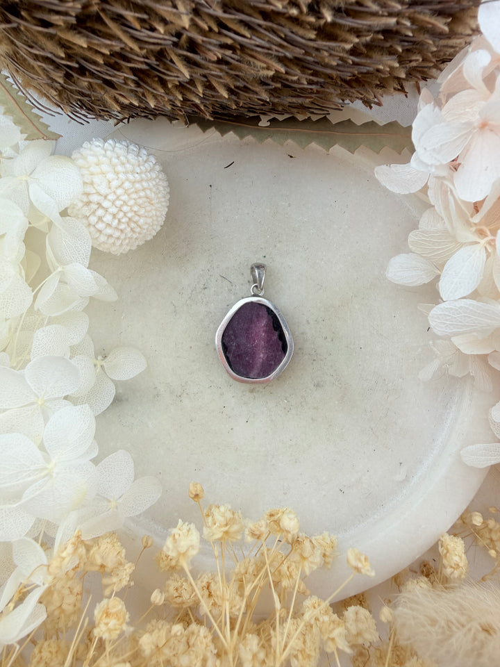 Ruby Silver Pendant