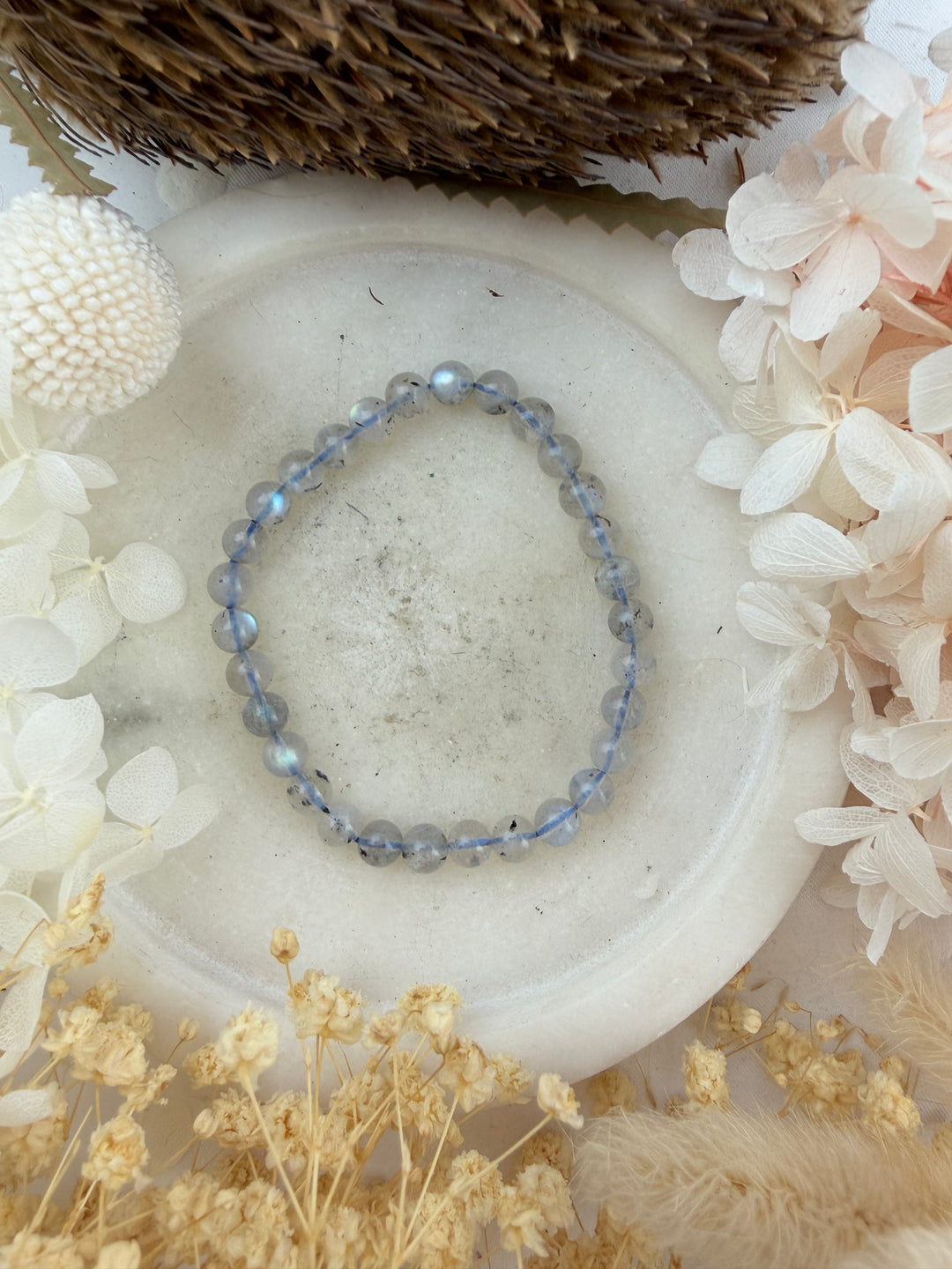 Labradorite Bracelet - 6mm (High Flash)