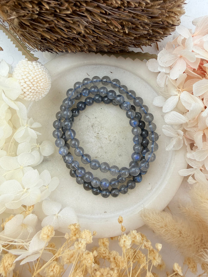 Labradorite Bracelet - 6mm (High Flash) #2