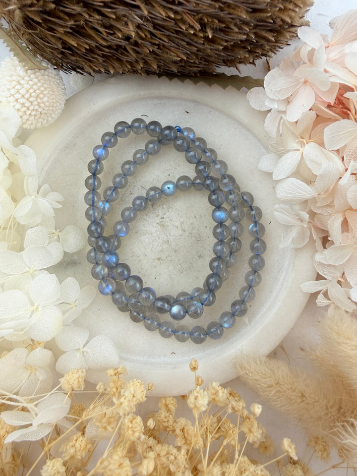 Labradorite Bracelet - 6mm (High Flash) #3