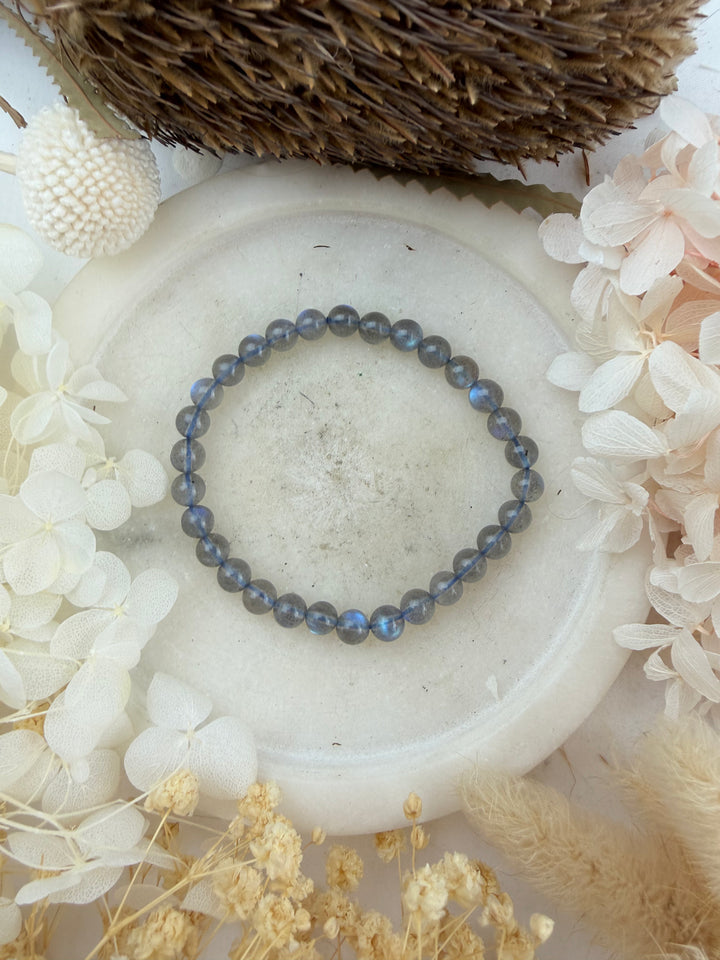 Labradorite Bracelet - 6mm (High Flash) #3