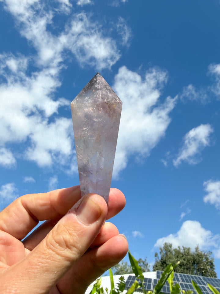 Amethyst Smoky Quartz Phantom Wand