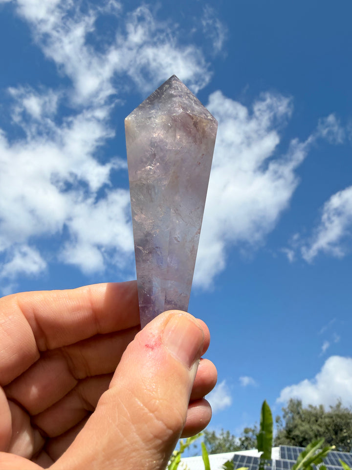 Amethyst Smoky Quartz Phantom Wand