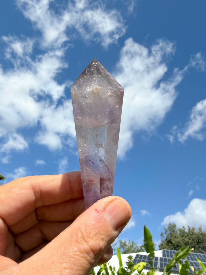 Amethyst Smoky Quartz Phantom Wand