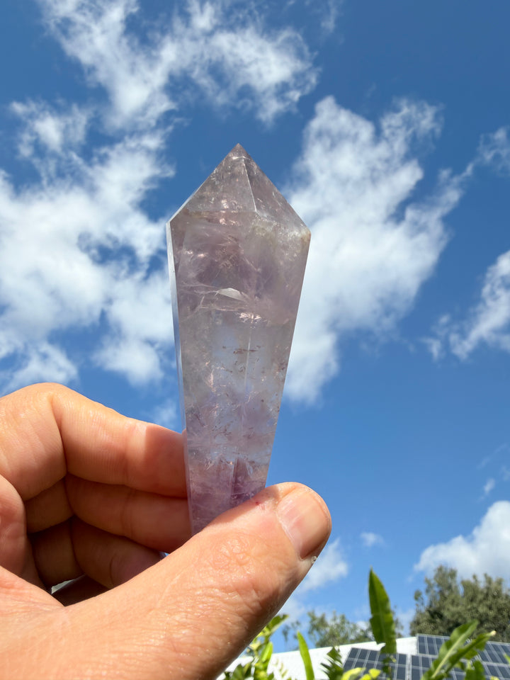 Amethyst Smoky Quartz Phantom Wand