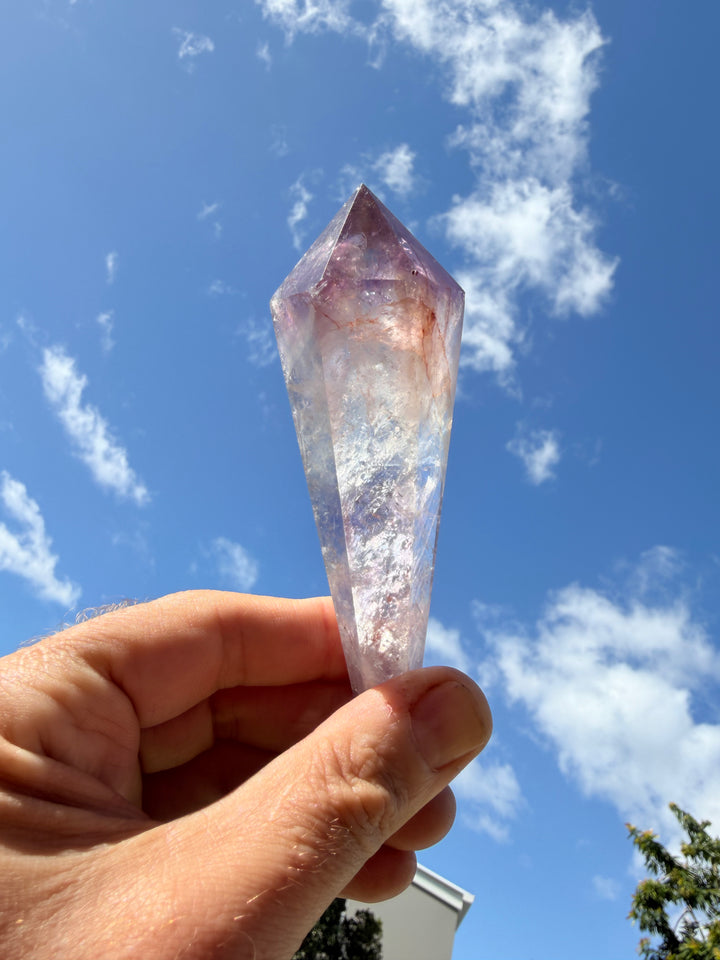 Amethyst Smoky Quartz Phantom Wand