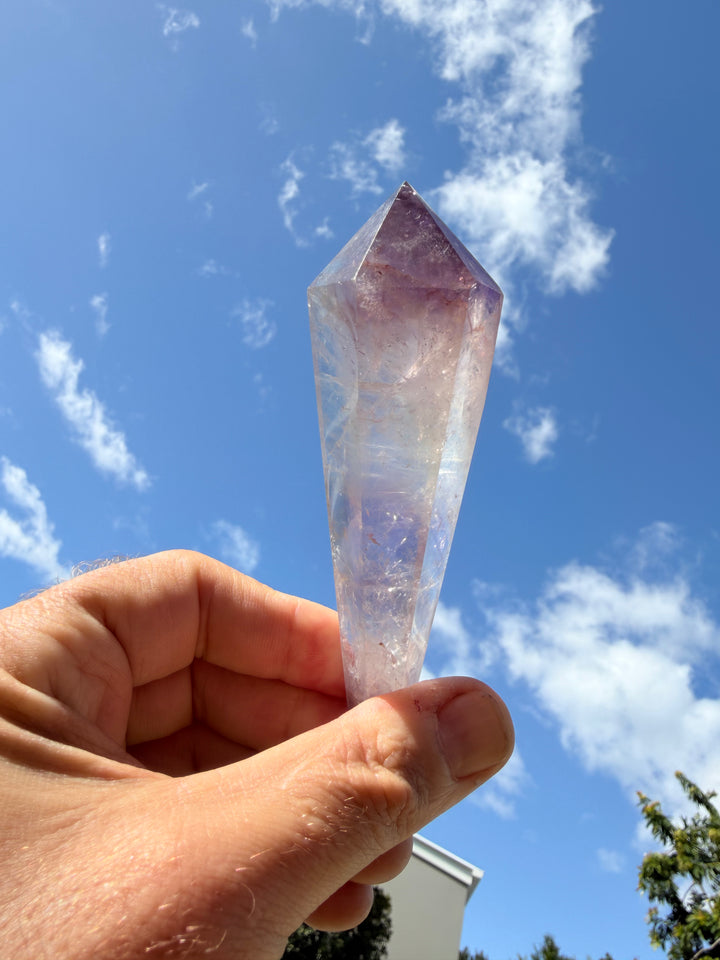 Amethyst Smoky Quartz Phantom Wand