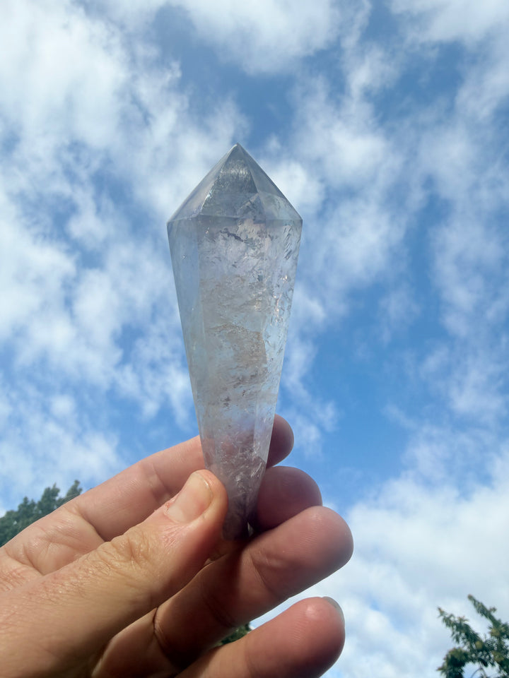 Amethyst Smoky Quartz Phantom Wand