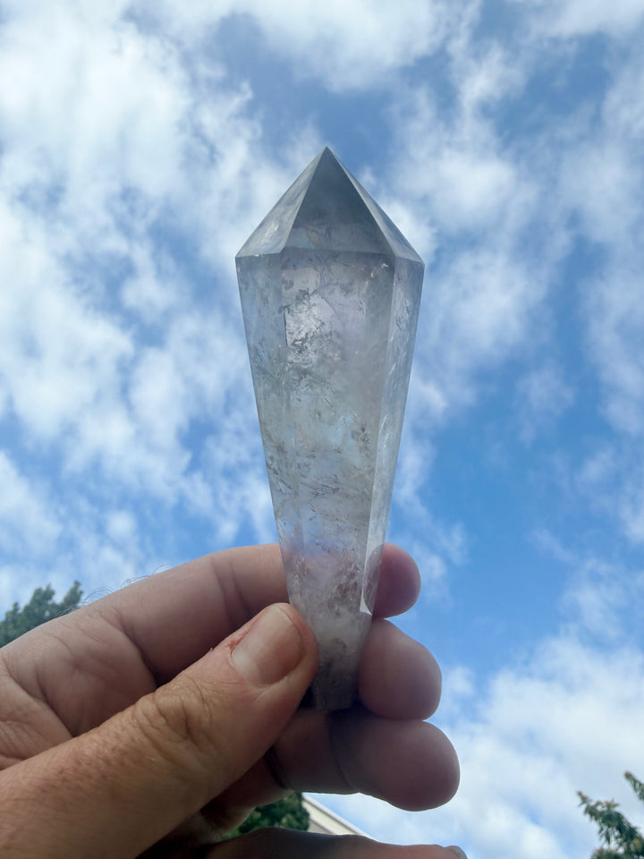 Amethyst Smoky Quartz Phantom Wand