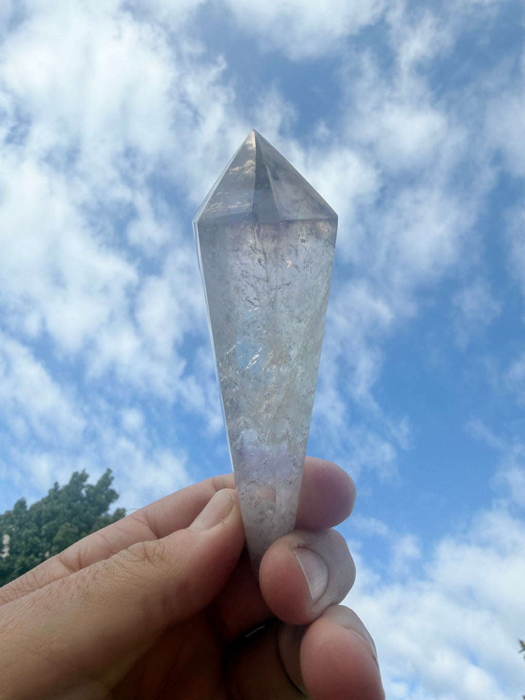 Amethyst Smoky Quartz Phantom Wand