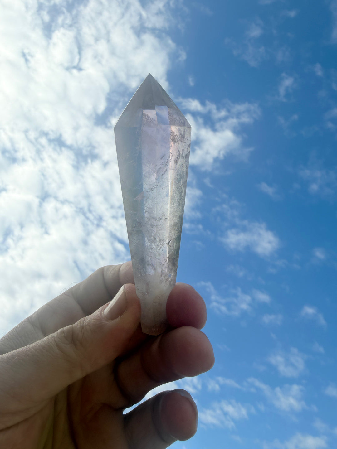 Amethyst Smoky Quartz Phantom Wand