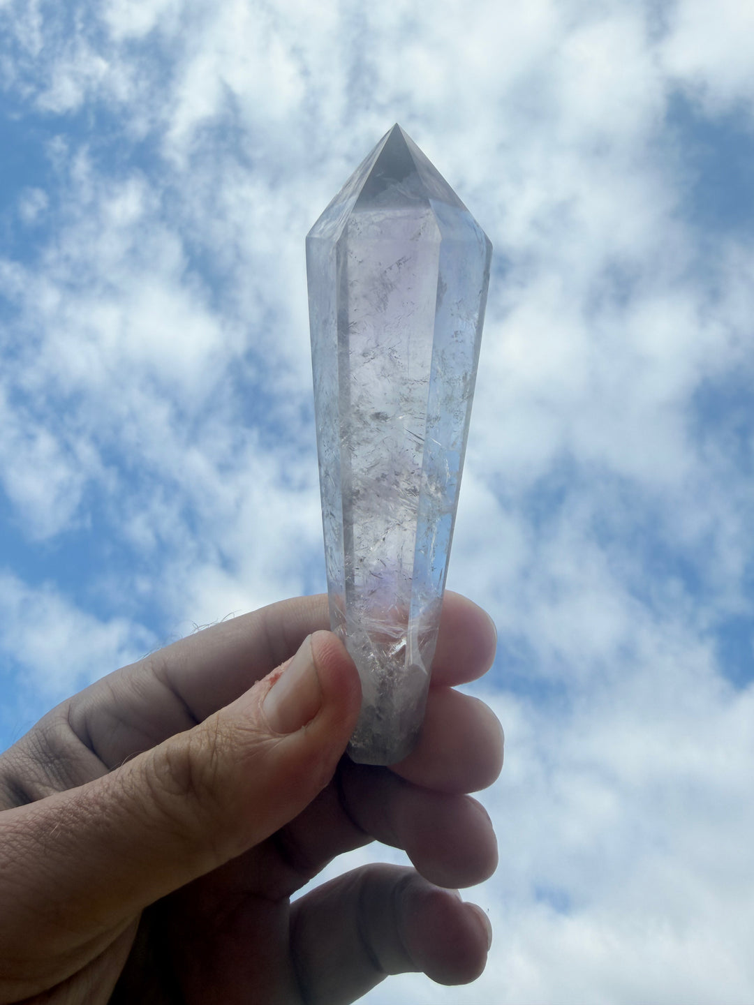 Amethyst Smoky Quartz Phantom Wand