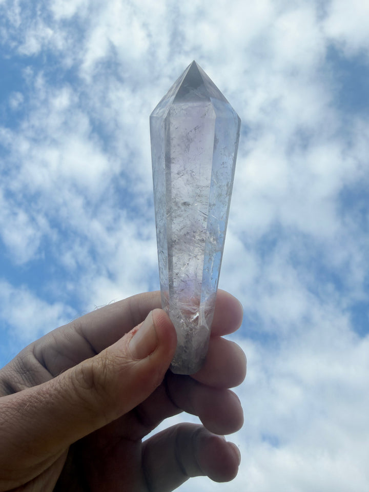 Amethyst Smoky Quartz Phantom Wand