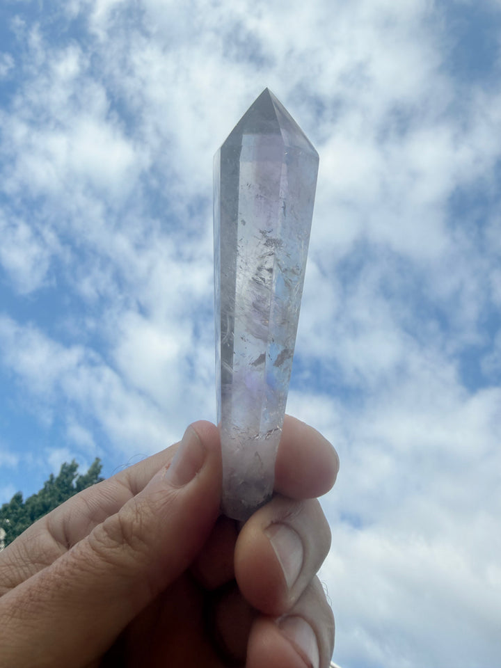 Amethyst Smoky Quartz Phantom Wand