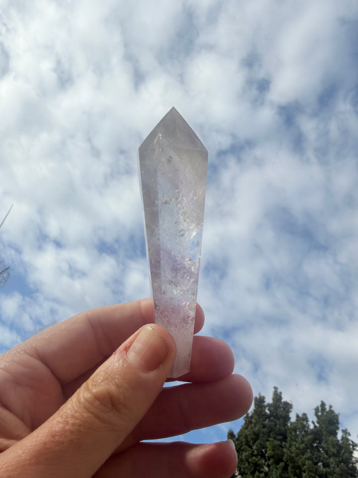 Amethyst Smoky Quartz Phantom Wand