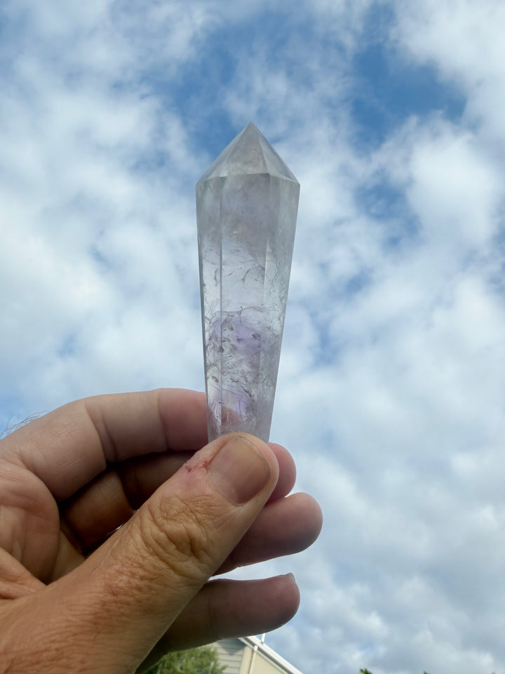 Amethyst Smoky Quartz Phantom Wand