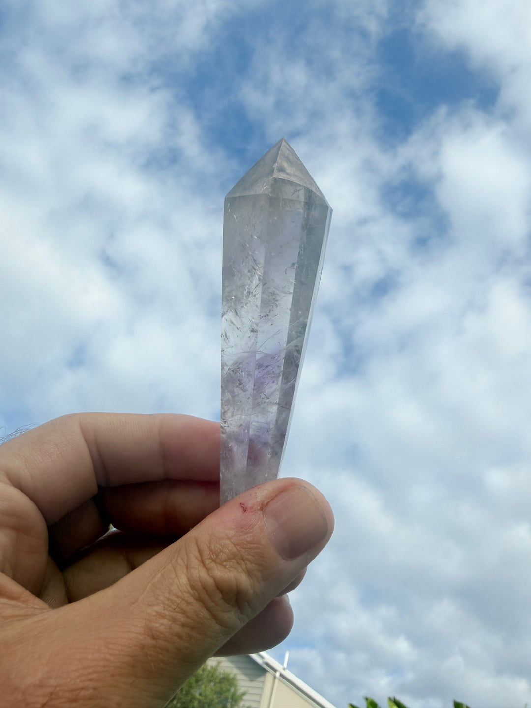 Amethyst Smoky Quartz Phantom Wand
