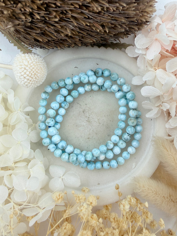 Larimar Bracelets - 6mm