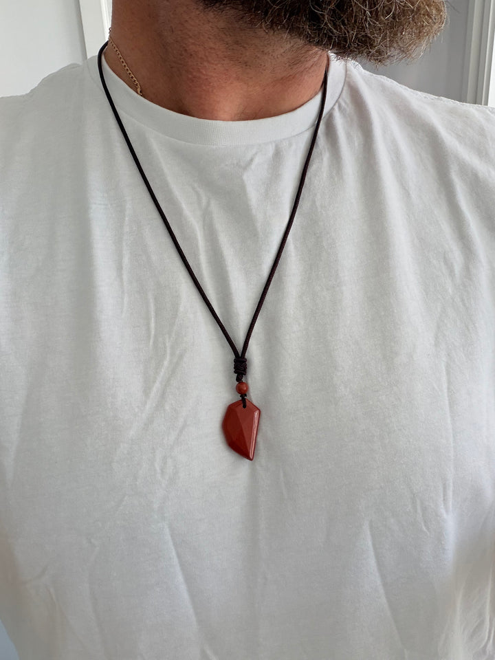 Red Jasper Guardian Pendant