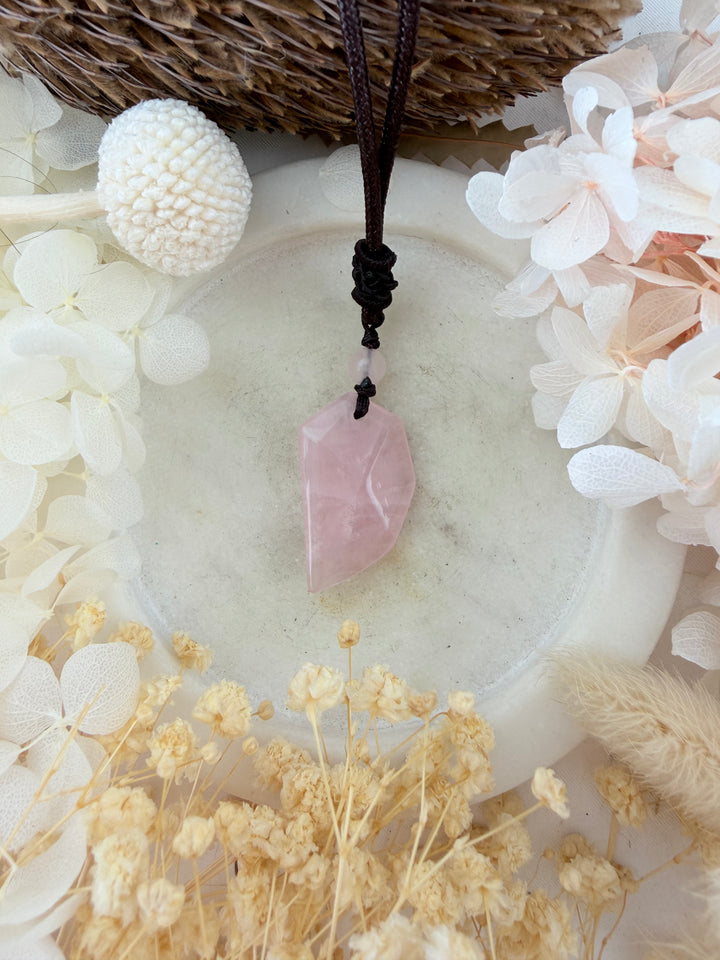 Rose Quartz Guardian Pendant