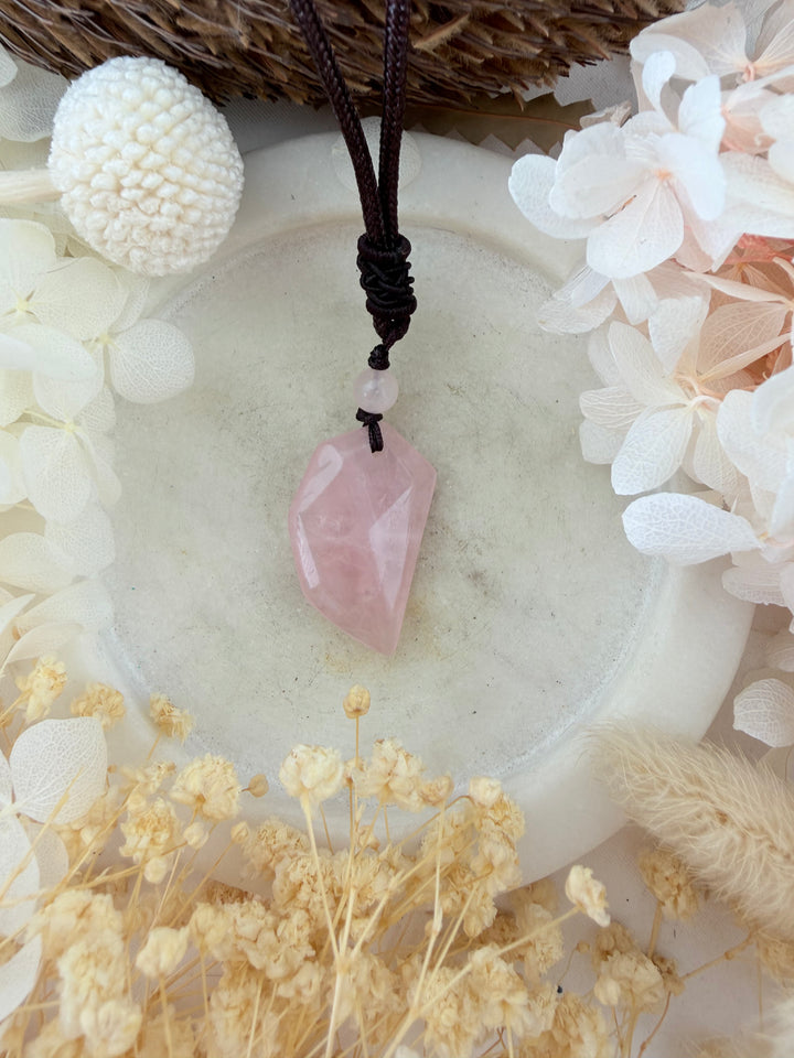 Rose Quartz Guardian Pendant