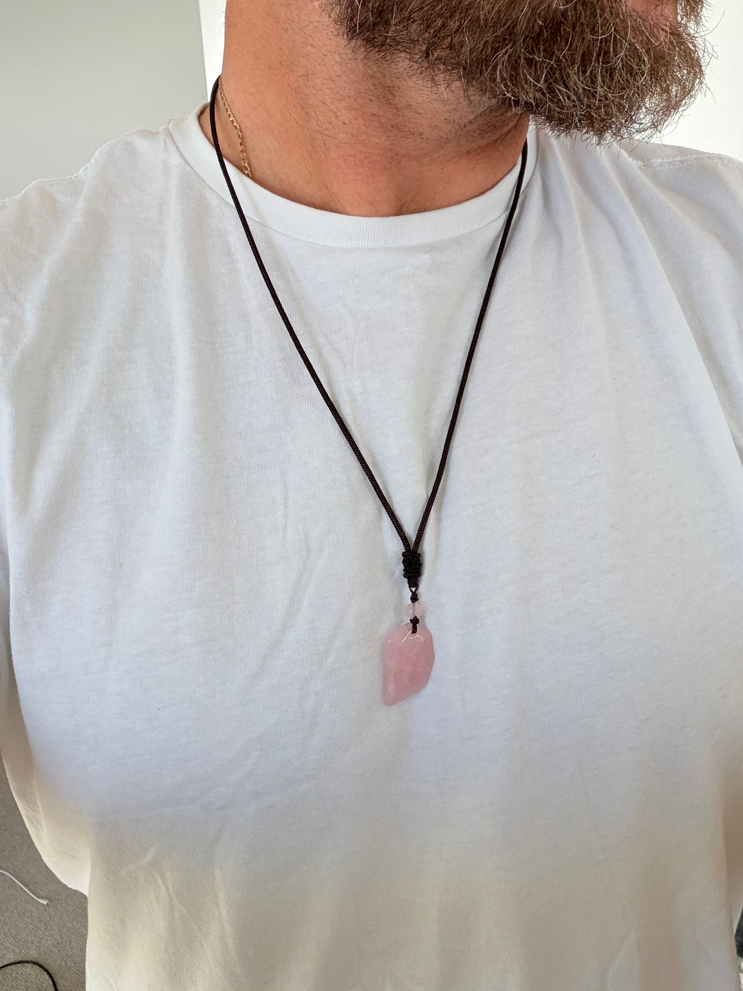 Rose Quartz Guardian Pendant