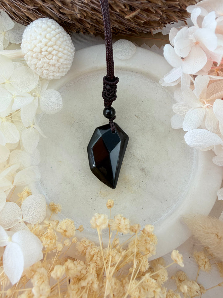 Black Obsidian Guardian Pendant