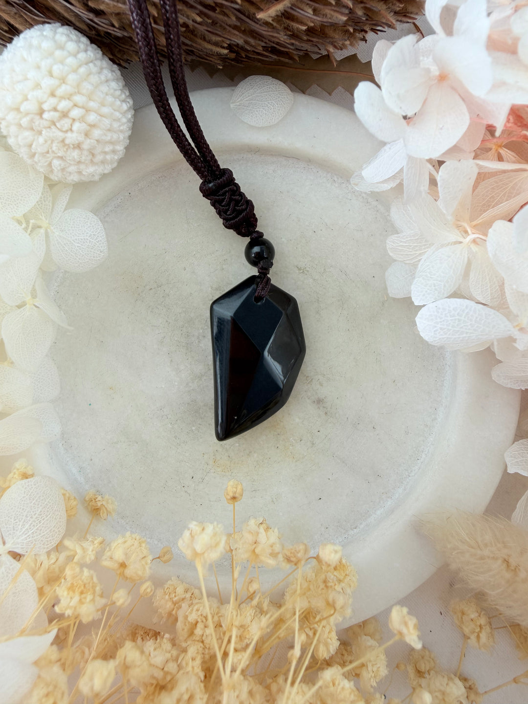 Black Obsidian Guardian Pendant