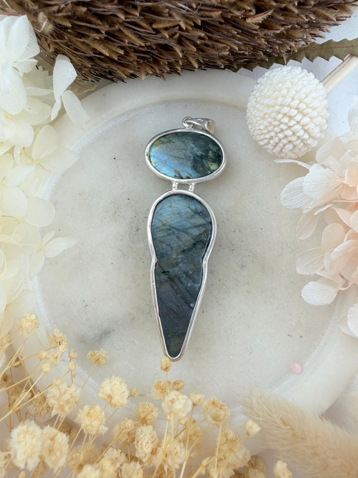 Labradorite Daughter Of The Moon Silver Pendant