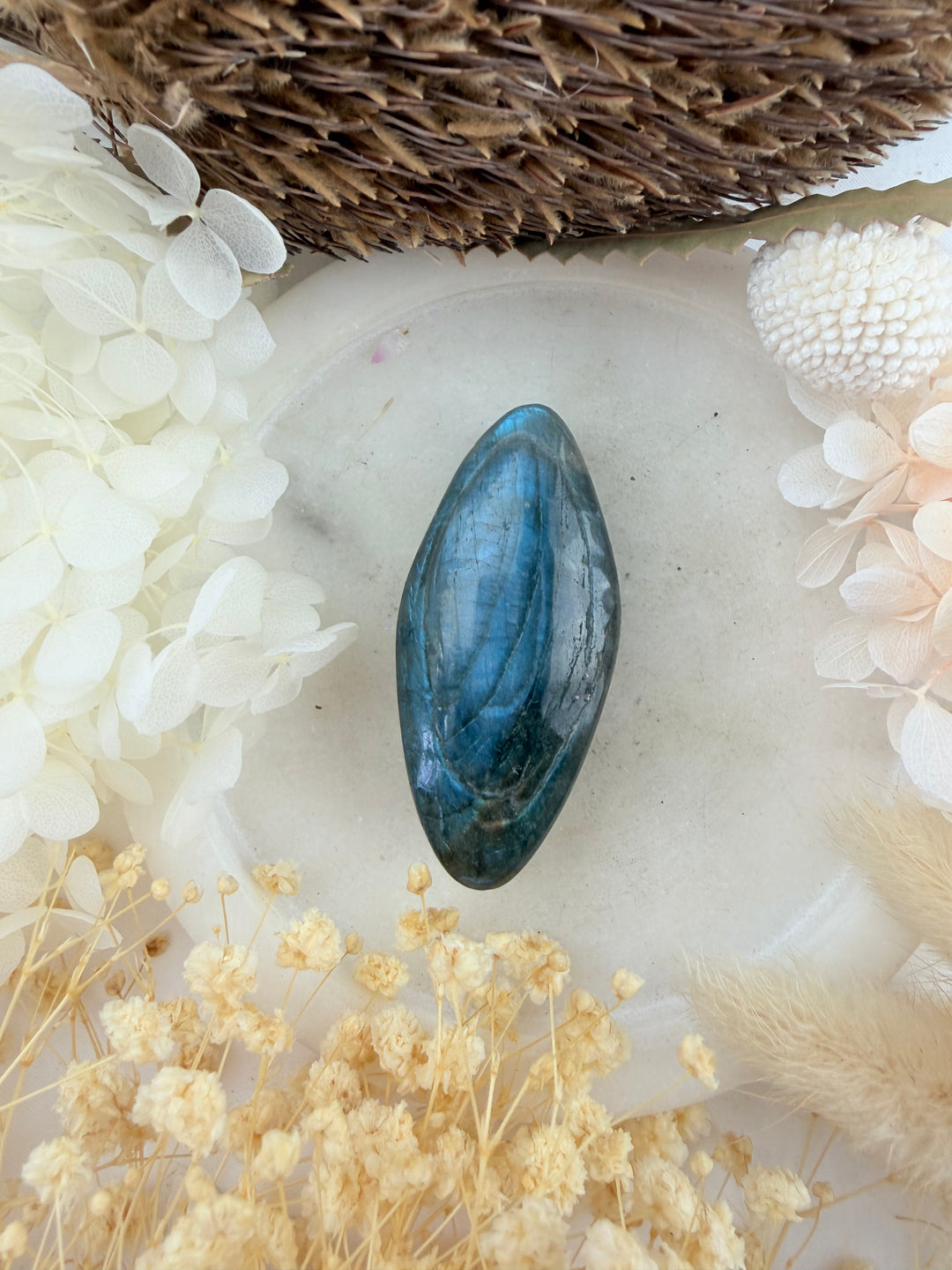 Labradorite Kwan Yin Pendant