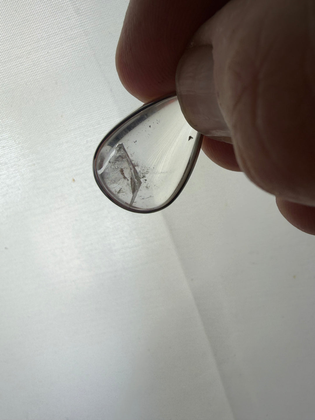 Clear Quartz Manifestation (Rare) Silver Pendant