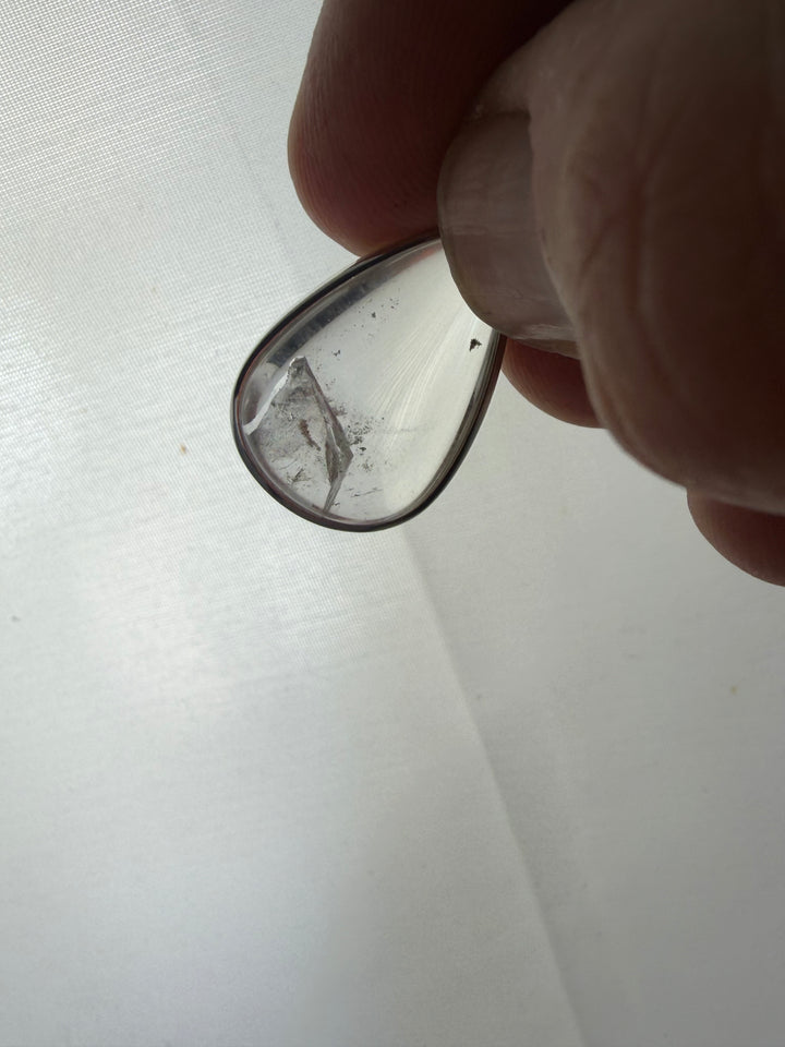 Clear Quartz Manifestation (Rare) Silver Pendant