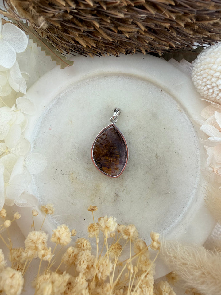 Auralite 23 Silver Pendant